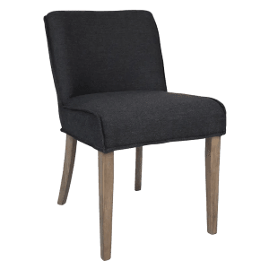 lennox dining chair indigo blue front angle view