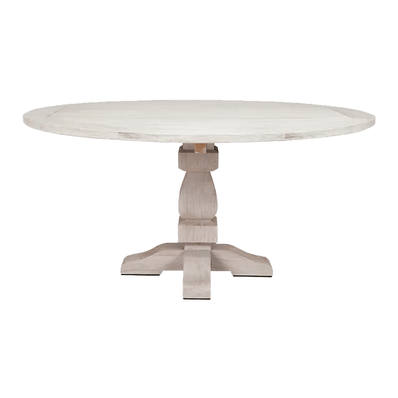 Hampton Dining Table Round With Transparent Background