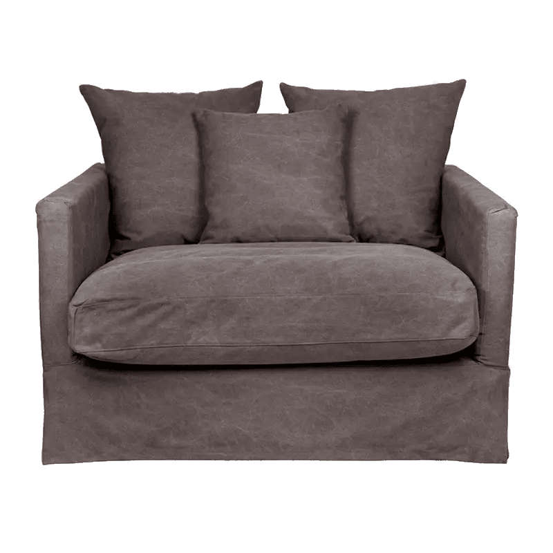 Simonata Armchair Grey Front With Transparent Background