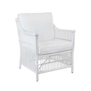 OrientBay white cane armchair